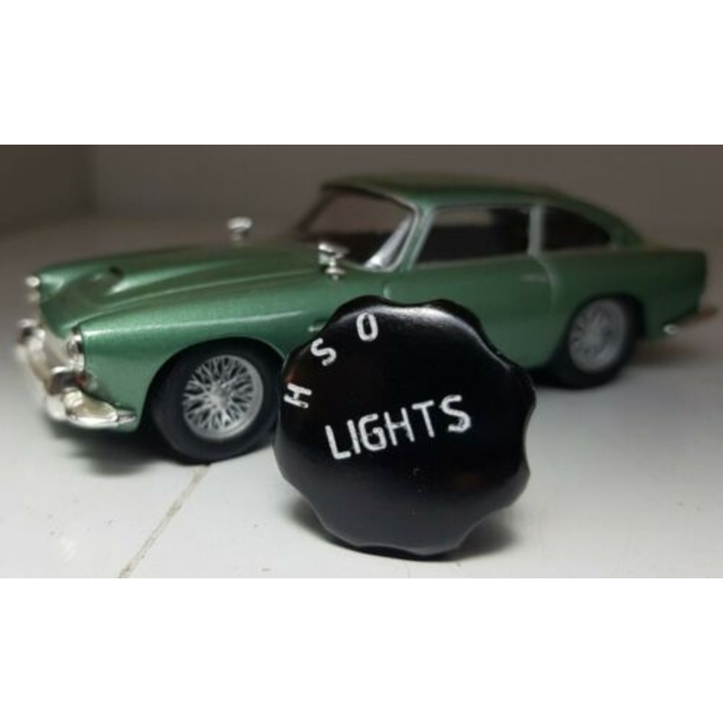 Aston Martin DB4 Lucas Black Rotary Light HeadLight Sidelight Switch Knob 318174