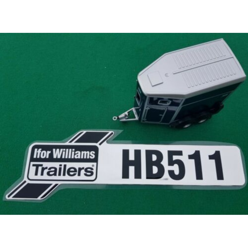 Ifor Williams Single Horsebox Horse Trailer HB511 Rear Ramp Door Decal Sticker