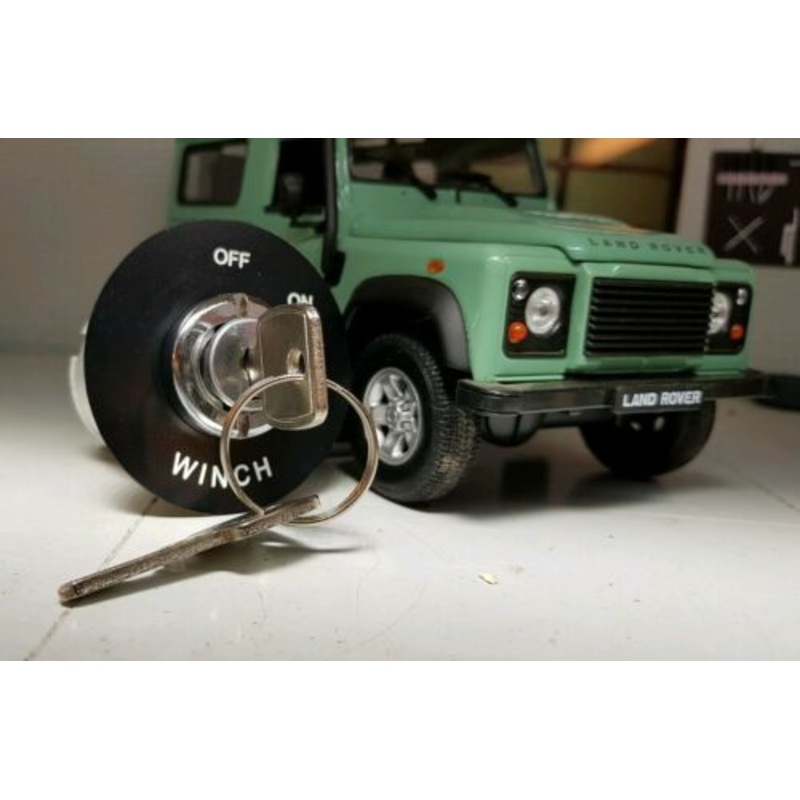 Land Rover Electric Winch Isolating Master Control Lock Switch, Collar & Keys