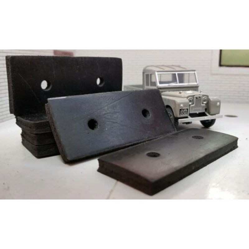 Land Rover Series 1 Rear Tub Crossmember Mounting Pads 302833 Set x6 86 107 109