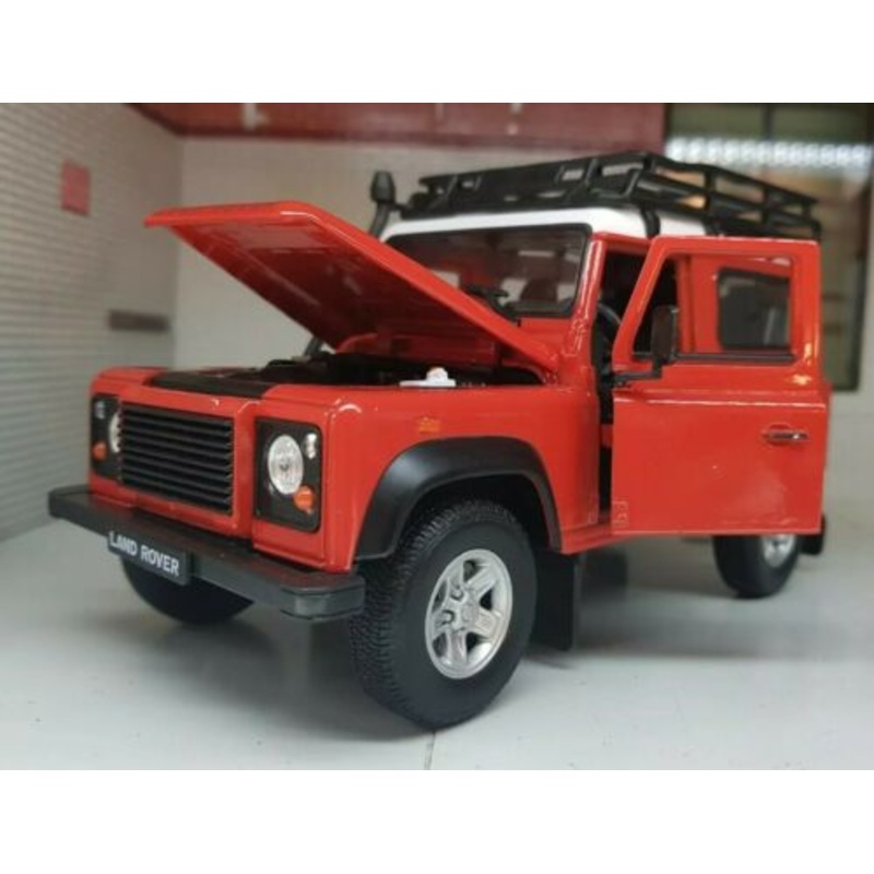 Land Rover Defender 90 Red TDCI Welly 1:24