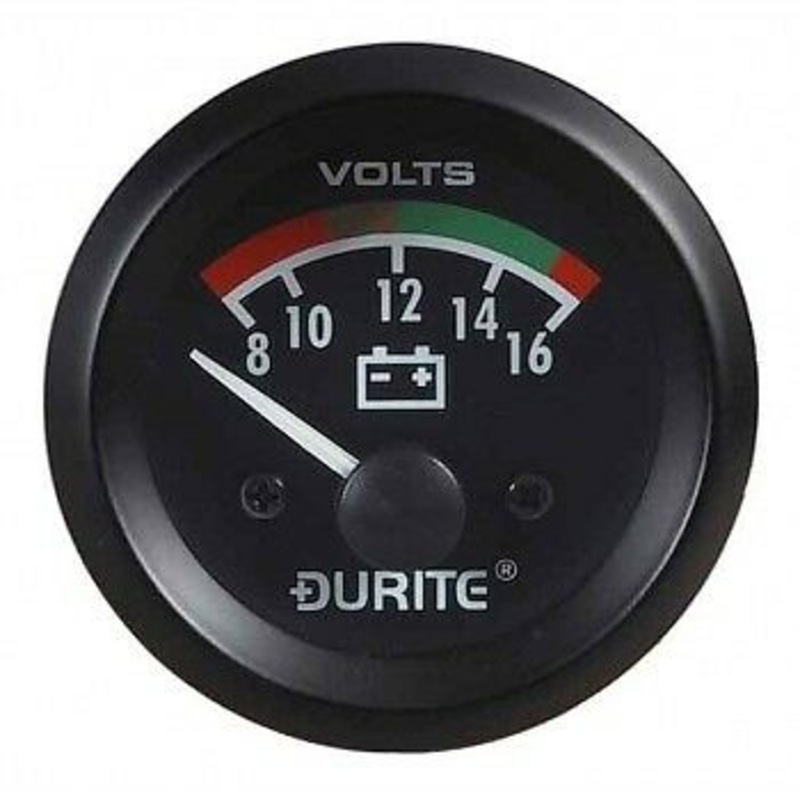 Land Rover Series 1 2 2a 3 Dash Panel 2 Auxiliary Voltmeter Illuminated Gauge