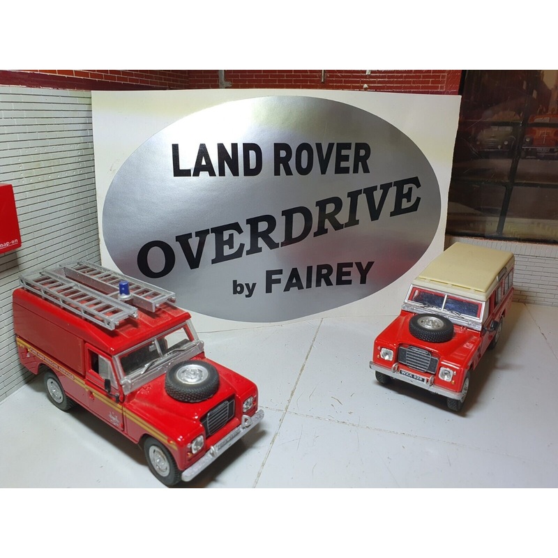Land Rover Series 2 2a 2b 3 Early Type Overdrive By Fairey Rear Tub Decal Badge (choice of colour)