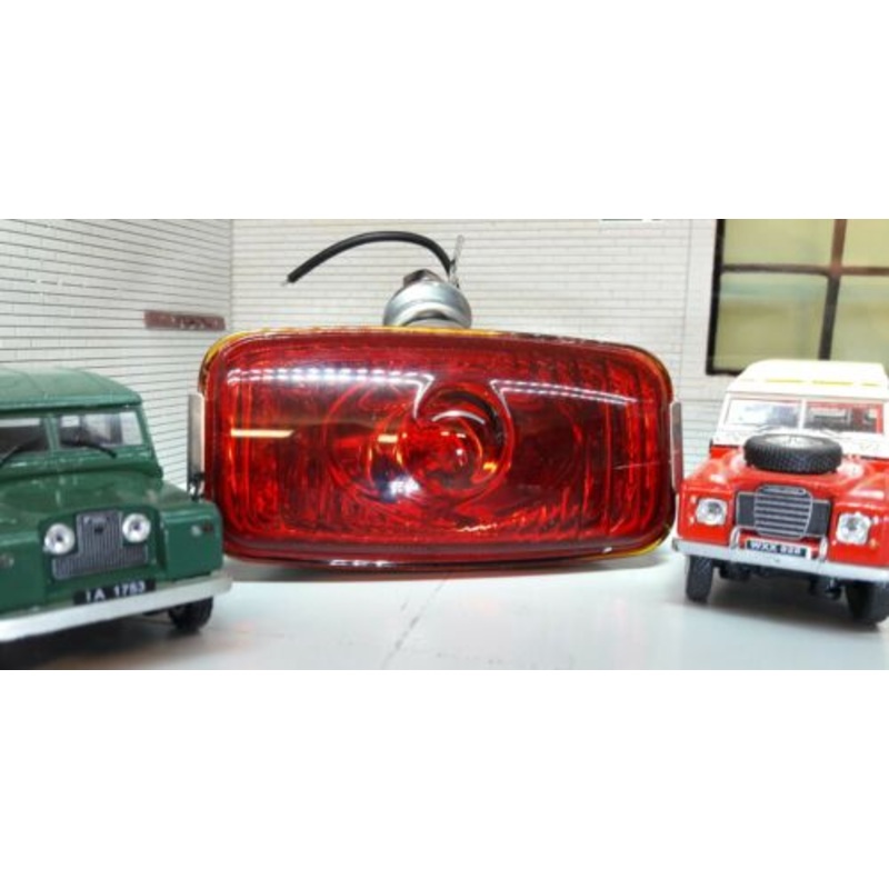 Stainless Steel Chrome & Glass Period Rear Fog light Land Rover Series 1 2 2a 3