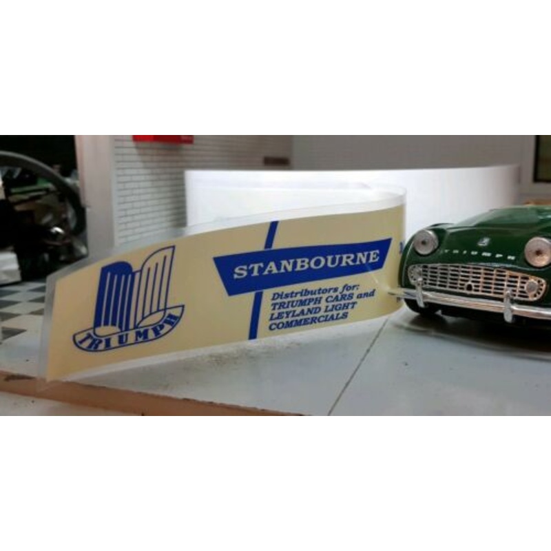 Triumph Leyland Stanbourne Motor Co Bournemouth Dealer Window Decal Sticker