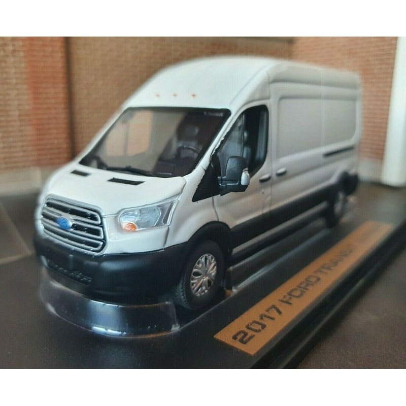 1:43 Ford Transit Mk8 White Van Oxford Greenlight Diecast 2017 HiTop Scale Model