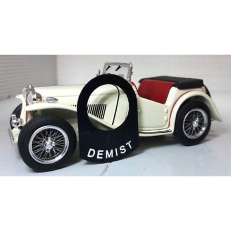 Classic Vintage Car Metal Switch Tab Decal Label Screen Demist Demister Heater