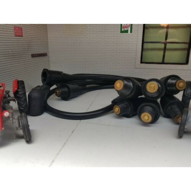 Ferguson Petrol TE20 FE35 Petrol Tractor Acorn Screw Ignition HT Leads Set