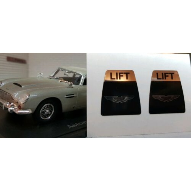 Kangol Lift Type Seatbelt Belt Clasp Buckle Decal Sticker Classic Aston Martin