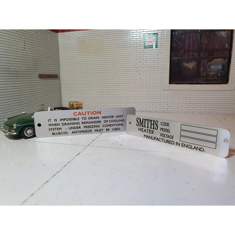 Smiths Heater Case Plate Set LMG1027 & CRCP302