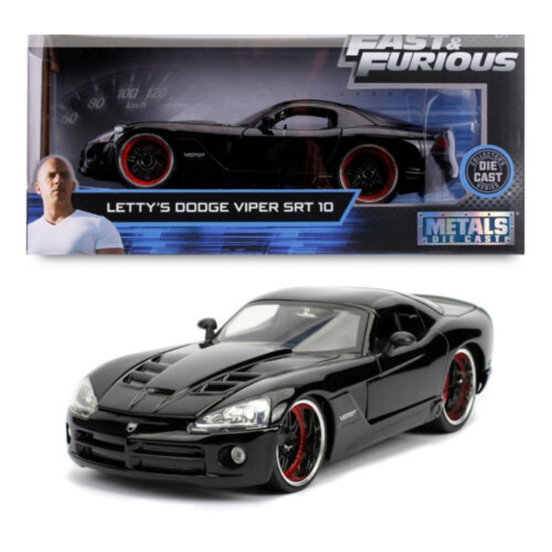 Dodge Viper SRT-10 Letty Fast And Furious 7 Black Jada 1:24