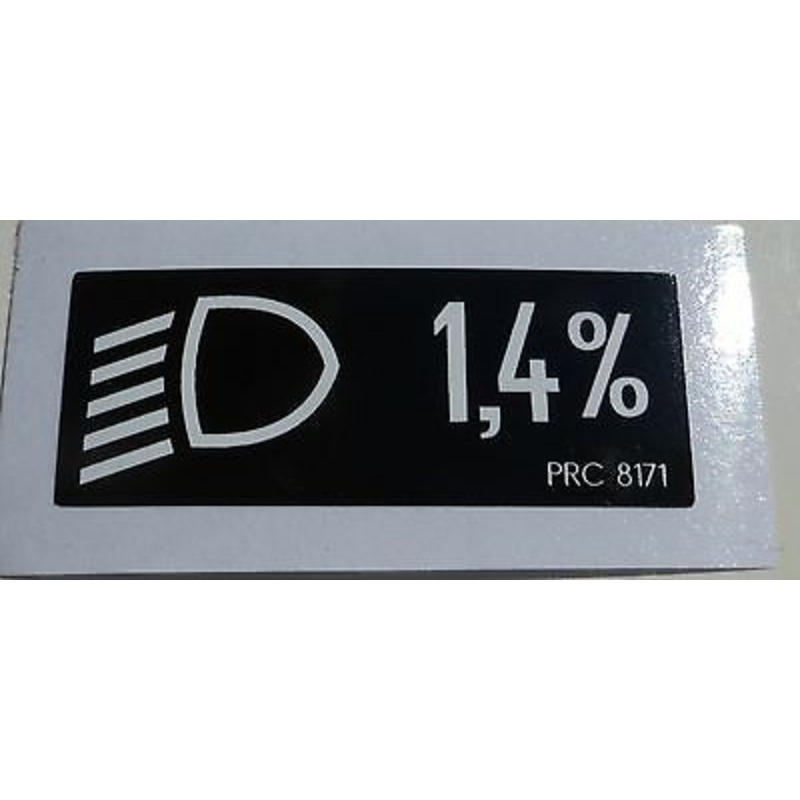 Land Rover Defender 90 110 TDi Headlamp Decal Label Badge Information PRC8171