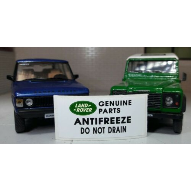 Land Rover Defender Discovery 90 110 TDi Radiator Decal Label Badge Antifreeze