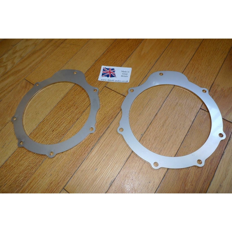 x2 Swivel Oil Seal Retainer Plates FRC4142 STAINLESS 2.5mm Land Rover Defender