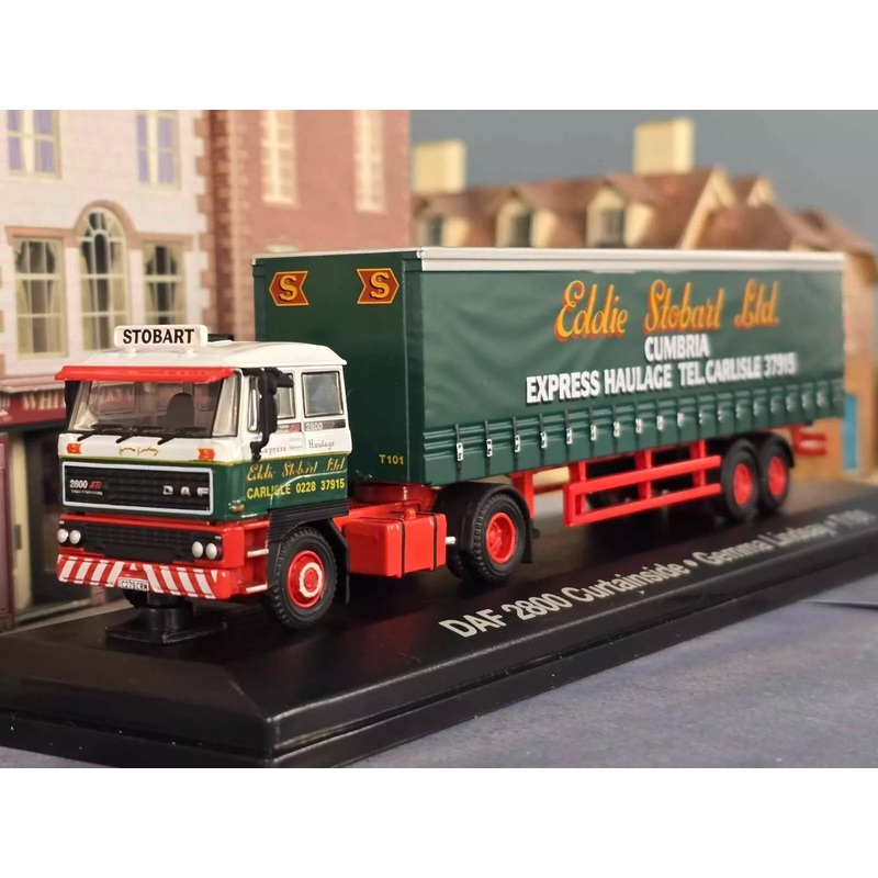 Eddie Stobart 1985 DAF 2800 Curtainside Tautliner Trailer F241 STOB027 1:76
