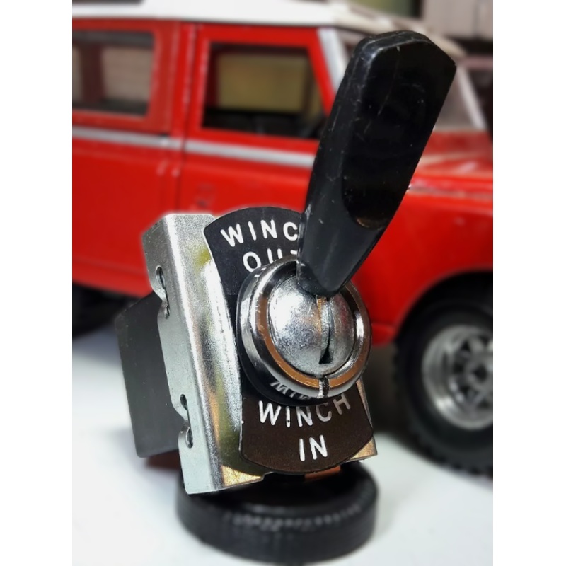 Electric Winch In & Out Toggle Switch & Tag