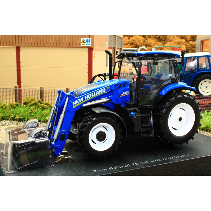 UH4956 Universal Hobbies New Holland T6.145 4wd Tractor with 740TL front loader with grab