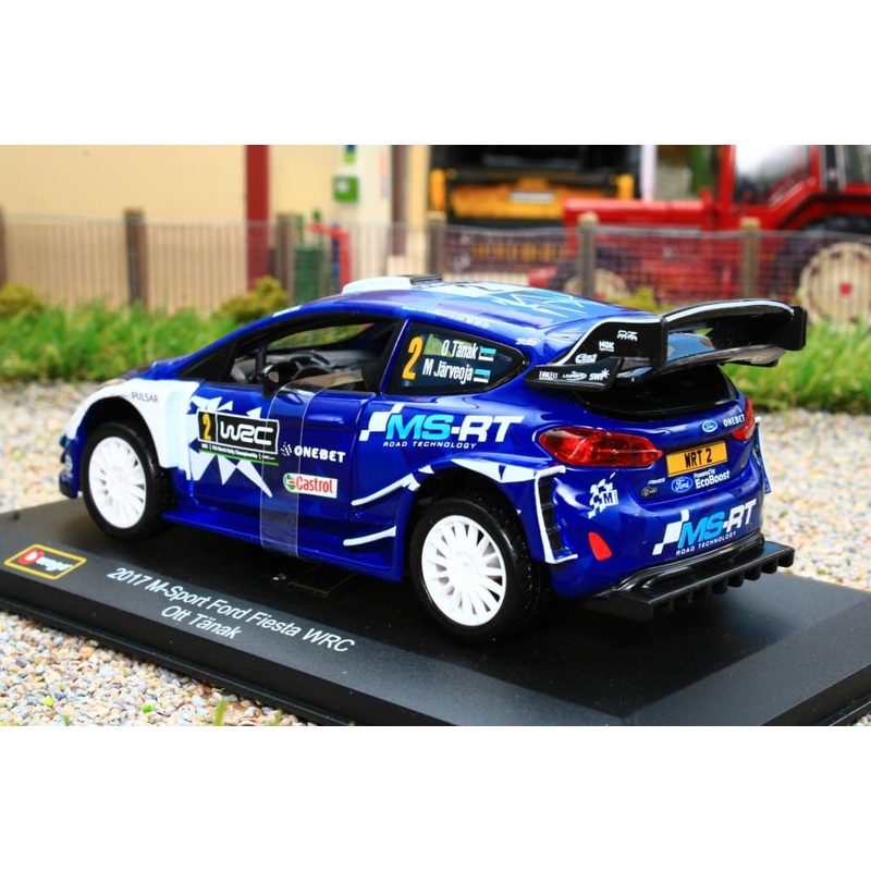 BUR41052 Burago 1:32 Scale Ford Fiesta GT RS WRC Rally Car NEW!!