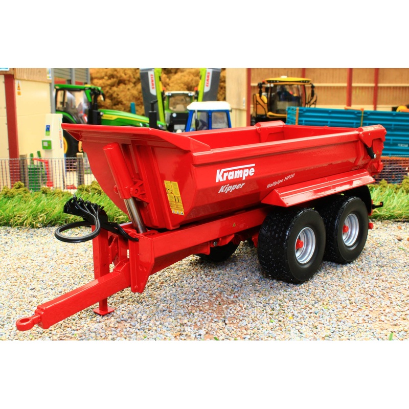 W7854 Wiking Krampe Tandem Axle Demi Tube Half Pipe HP20 Dump Trailer