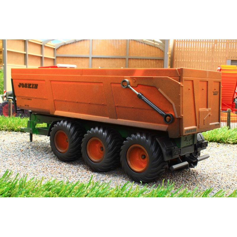 2892(w) WEATHERED SIKU  JOSKIN TRIPLE AXLE TIPPING TRAILER