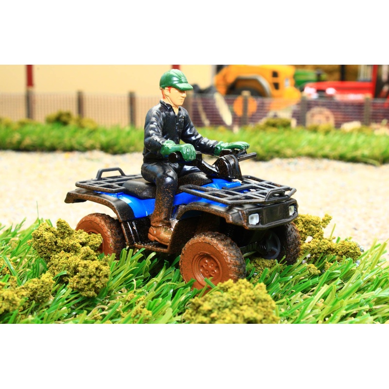 3054 Siku 1:32 Scale Farm Quad Bike with Driver (Muddy)