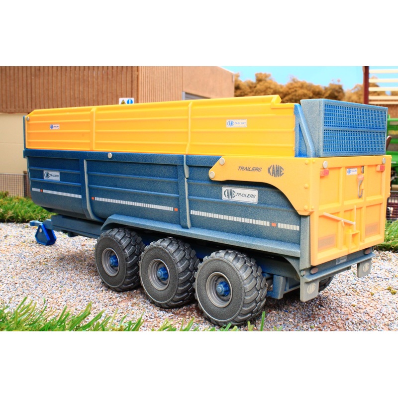 43284(W) Weathered Britains Kane Half-Pipe Triple Axle Silage Trailer - Dusty Effect!