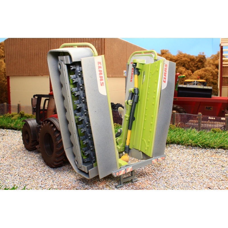 43303(W) Weathered Britains Claas Disco Rear Butterfly Mower Dusty Effect!