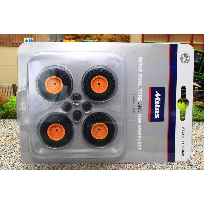 AT3200103 AT Collections 1:32 Scale Mitas Twin Tyre and rim set