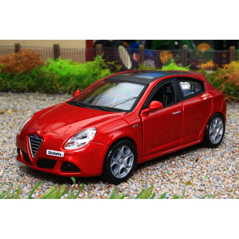 BUR43030R Burago 1:32 Scale Alfa Romeo Giuliette  Car in Streetfire Red