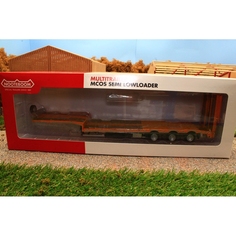 MM1812-05 Marge Models 1:32 Scale Nooteboom Semi Low Loader in Yellow with wooden floor