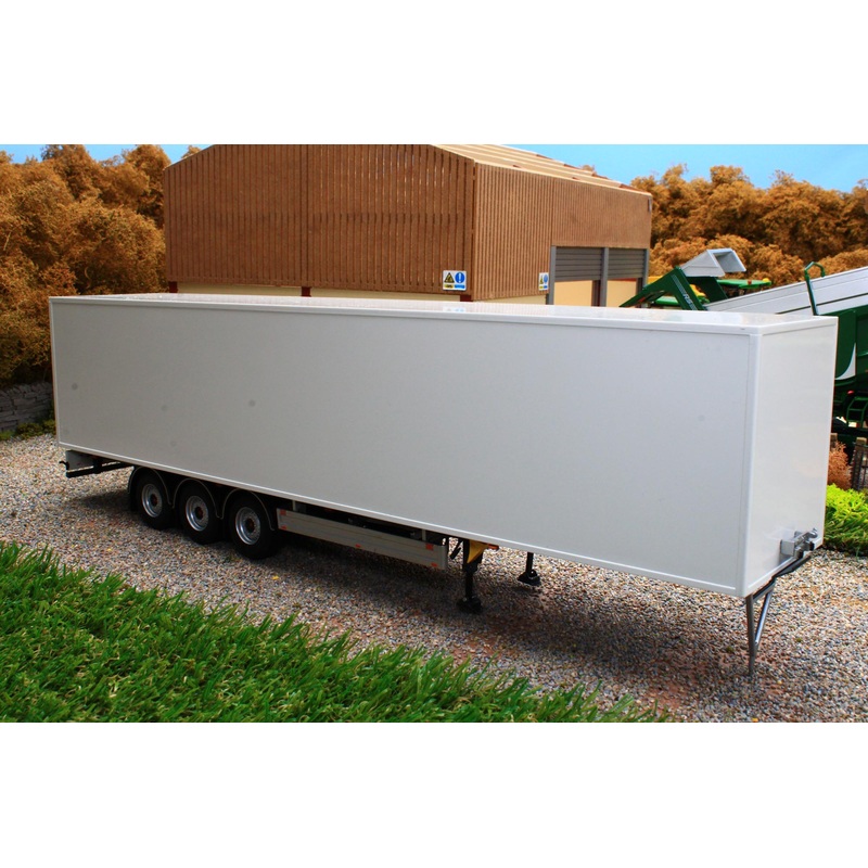 MM1904-01 Marge Models 1:32 Scale Pacton Box Trailer in White