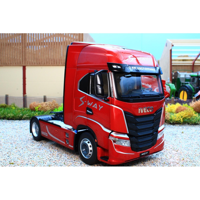 MM2231-03-01 Marge Models Iveco S-Way Lorry Tractor Unit 4x2 in the Red S-Way Livery