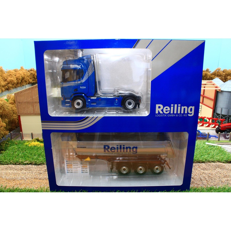 MMCSREIL202 Marge Models 1:32 Scale Scania 4 x 2 Lorry with Tipper in Reiling Livery