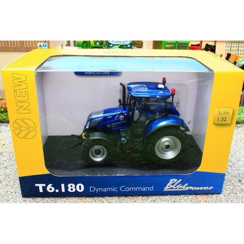 UH6362 Universal Hobbies 1:32 Scale New Holland T6.180 Dynamic Command Blue Power 4WD Tractor 2022