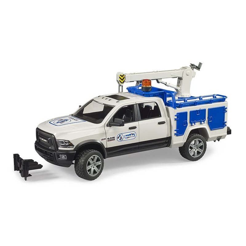 B02509 Bruder AM 2500 service truck with rotating beacon