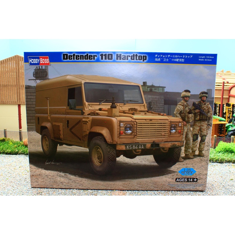 HBB82448 Hobby Boss 1:35 Scale Land Rover Defender 110 Miltary Hardtop Kit