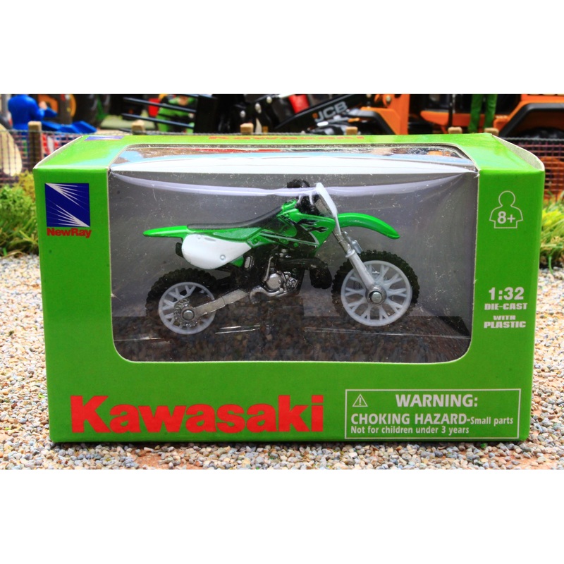 NEW06017G Newray 1:32 Scale Kawasaki KX250 Motorbike