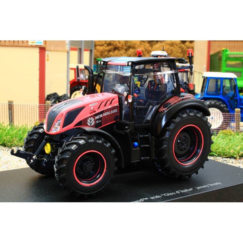 UH6434 Universal Hobbies New Holland T5.140 4WD Tractor in Giro de Italia 2022 Cycle Race Livery