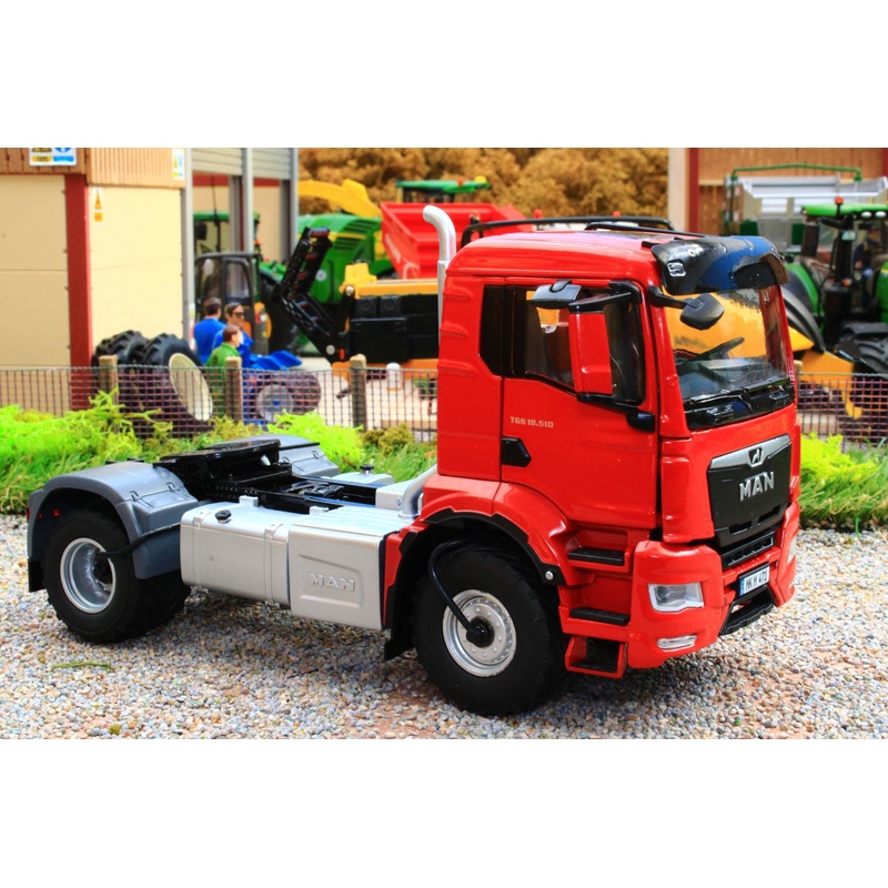 W077653 Wiking MAN TGS 18.510 4x4 2 Axle Lorry Tractor Unit in Red