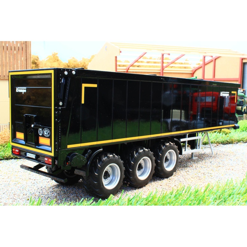 W7659 Wiking Krampe Conveyor Belt Lorry Trailer in Black
