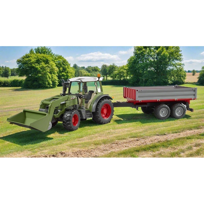 B02182 Bruder Fendt Vario 211 Tractor with Loader and Trailer