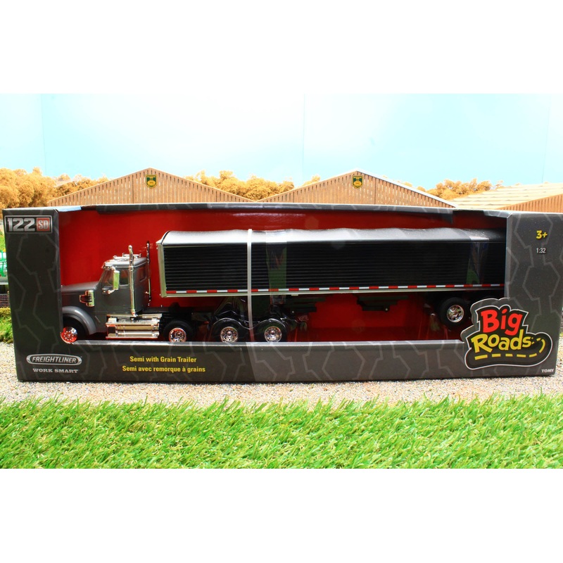 ERT47361 Ertl 1:32 Scale Freightliner 122SD Truck with Grain Trailer