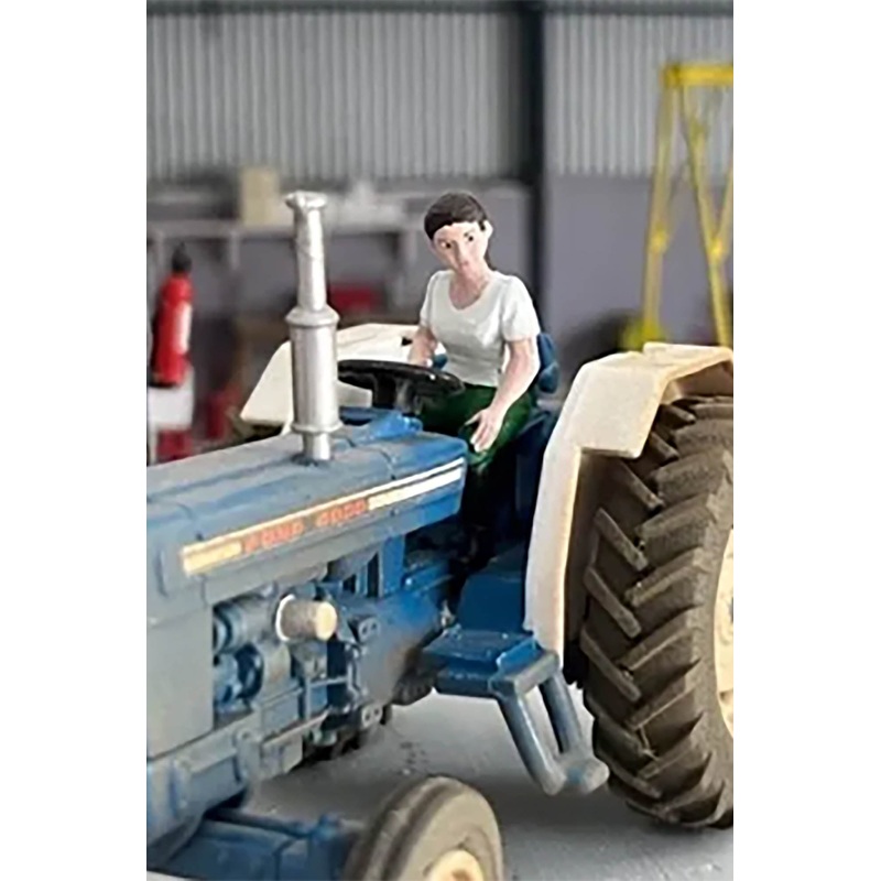 HLT-WM093G HLT Lady Tractor Driver with Green Jeans