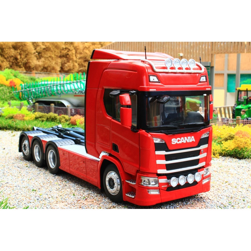 MM2307-03 Marge Models Scania R500 Series Truck with Meiller Hooklift in Red