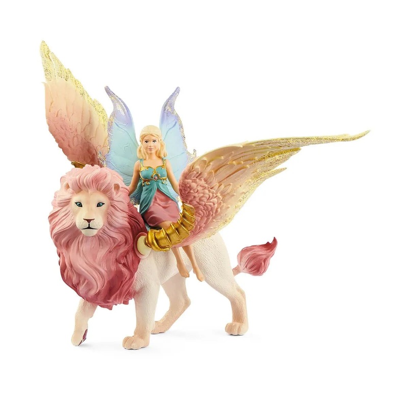 SL70714 Schleich Fairy in Flight on Winged Lion