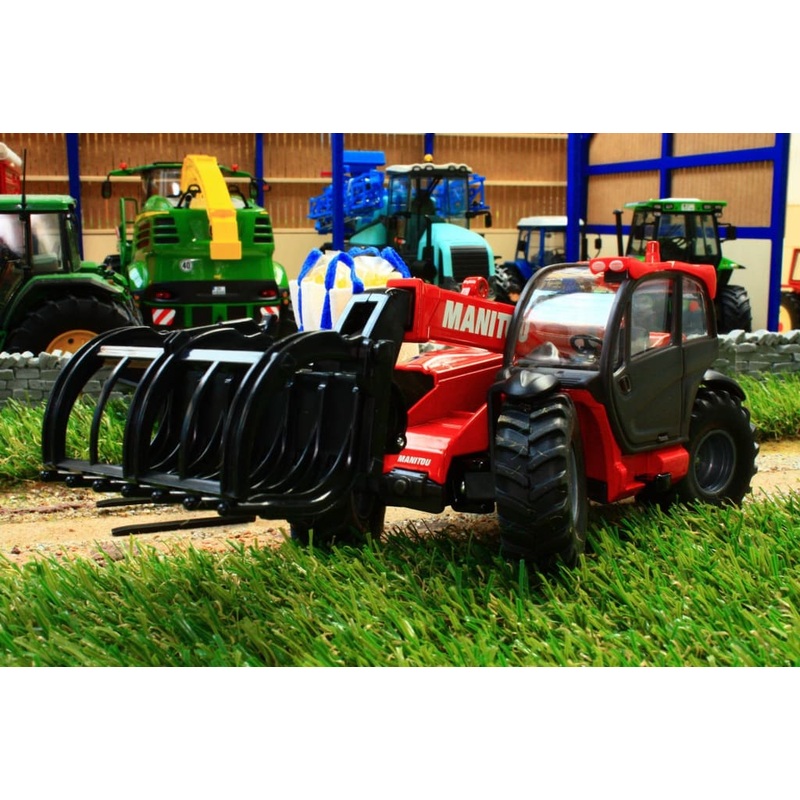 8613 Siku Manitou Telehandler with Attachments