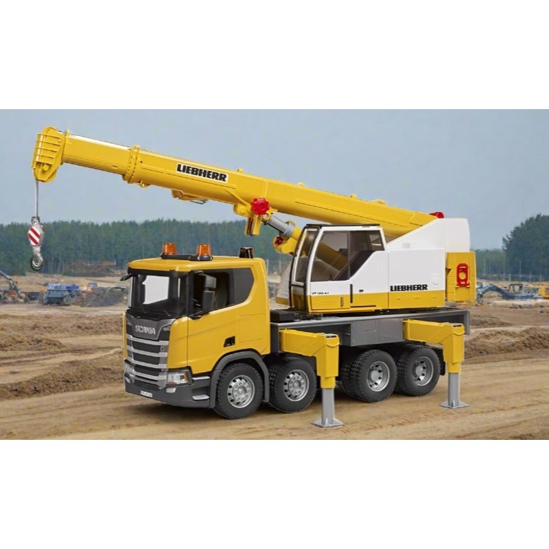 B03571 Bruder Scania Super 560R Liebherr crane truck with Light & Sound module