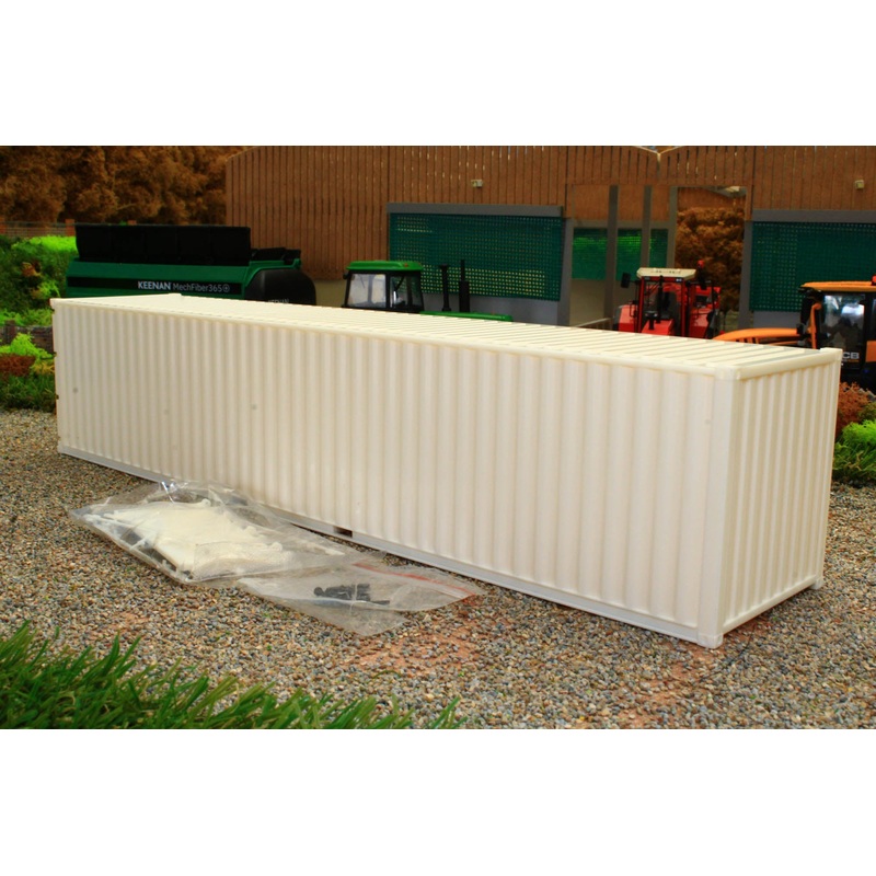 MM2324K Marge Models 132 Scale 40ft Sea Container Kit in plain white