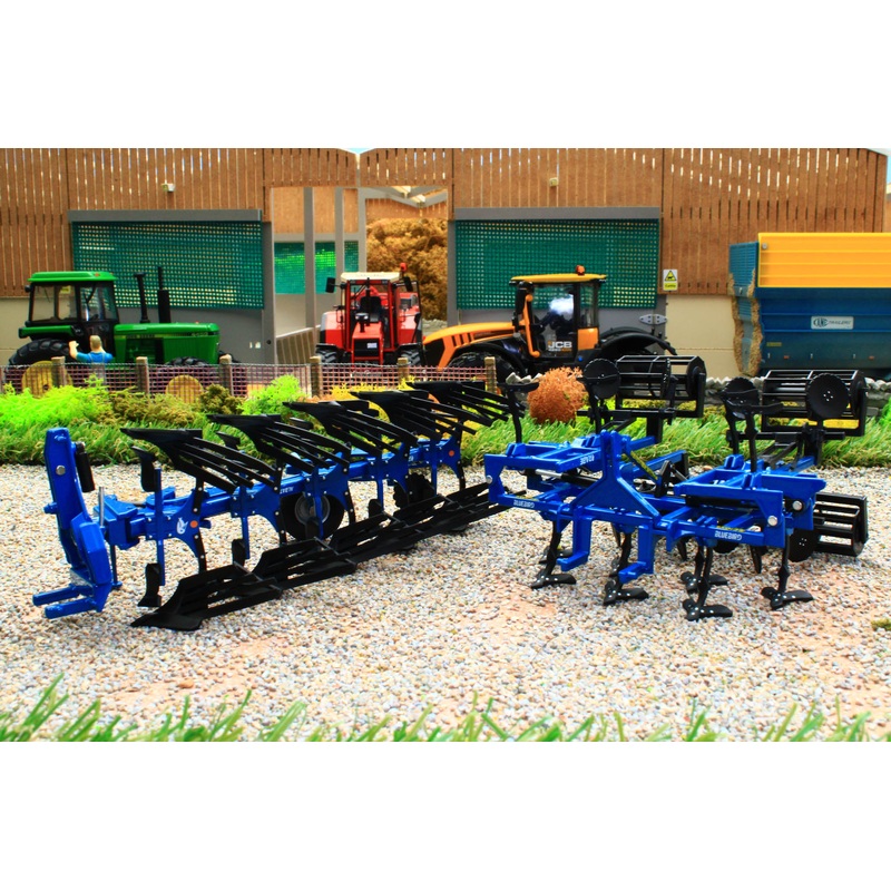 SCH07883 Schuco 1:32 Scale Rabe Super Albatros 5 furrow reversible plough and GH5000 grubber ** NEW! **