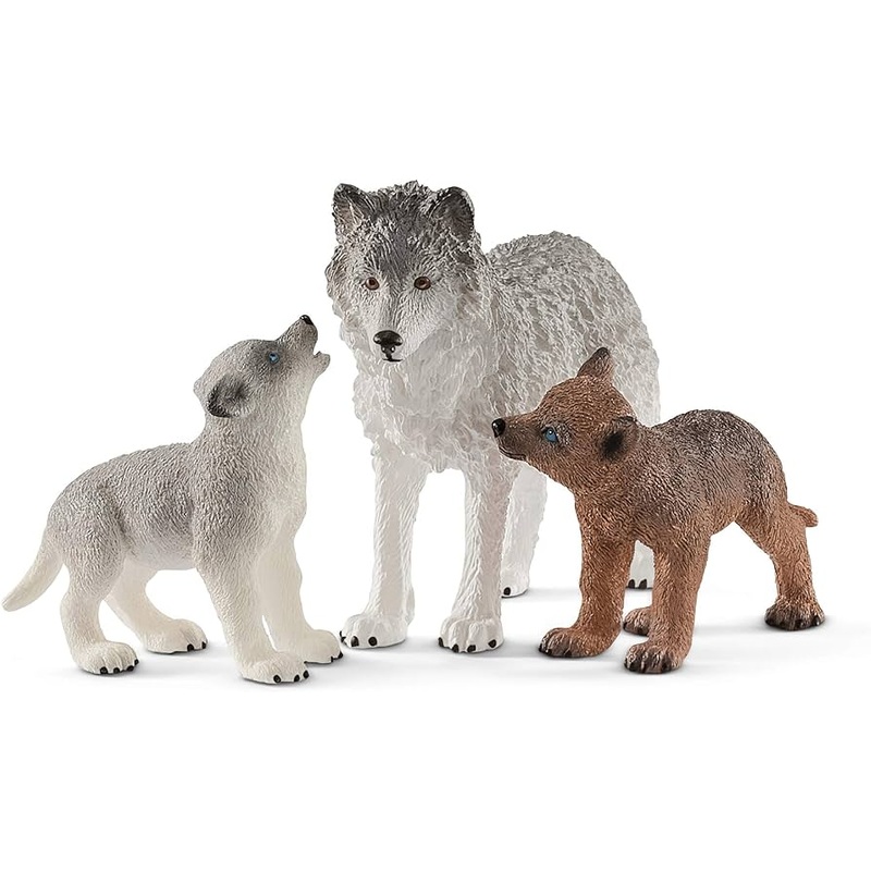 SL42472 Schleich Mother and Wolf Pups